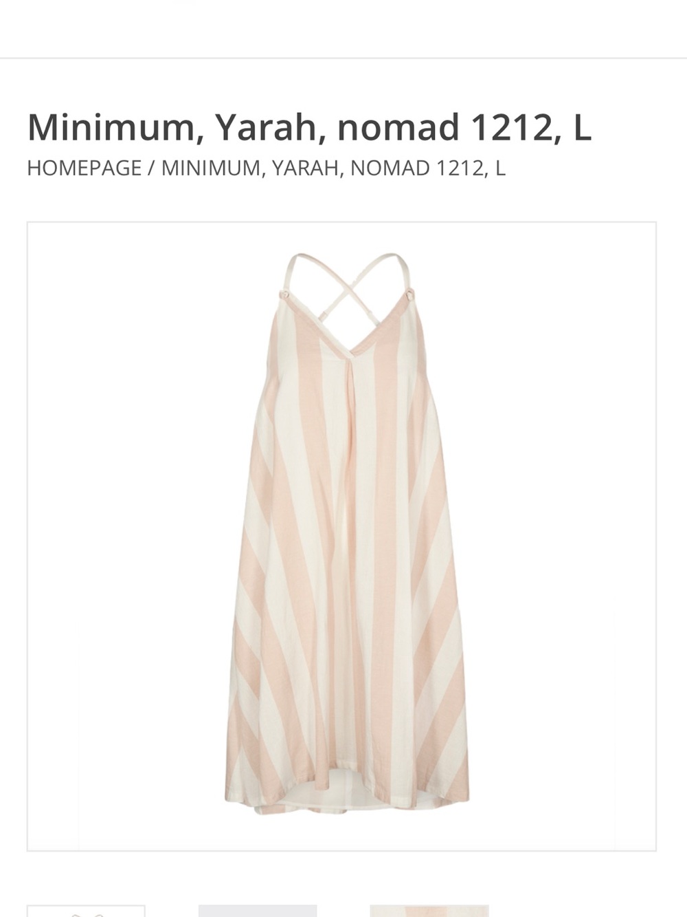 Minimum, Yarah, nomad dress. Tan and ivory. Size XS. EUC